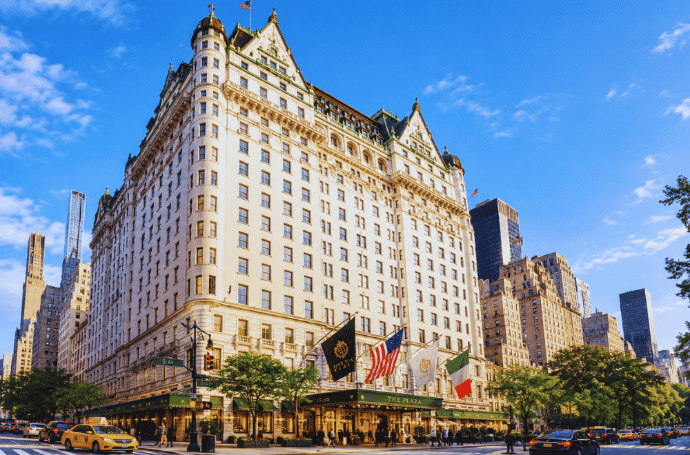 "The Plaza Hotel on Fifth Avenue, New York"