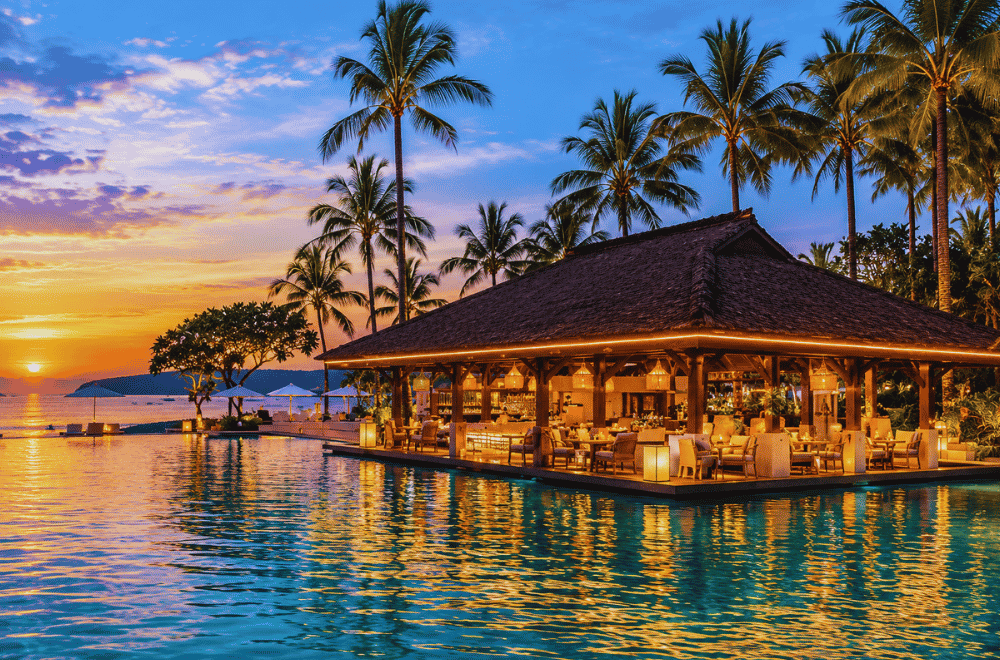 "InterContinental Bali Resort pool at Jimbaran Bay"